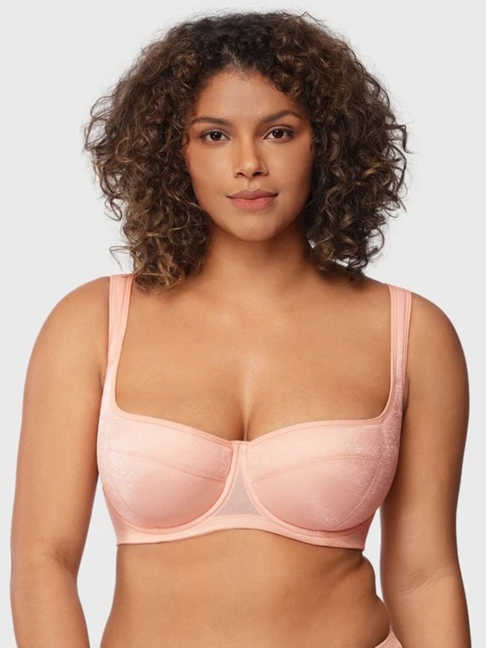 NWT HSIA Starry Night Lightly Lined Lightly Padded Plus Size Balconette Bra 38G